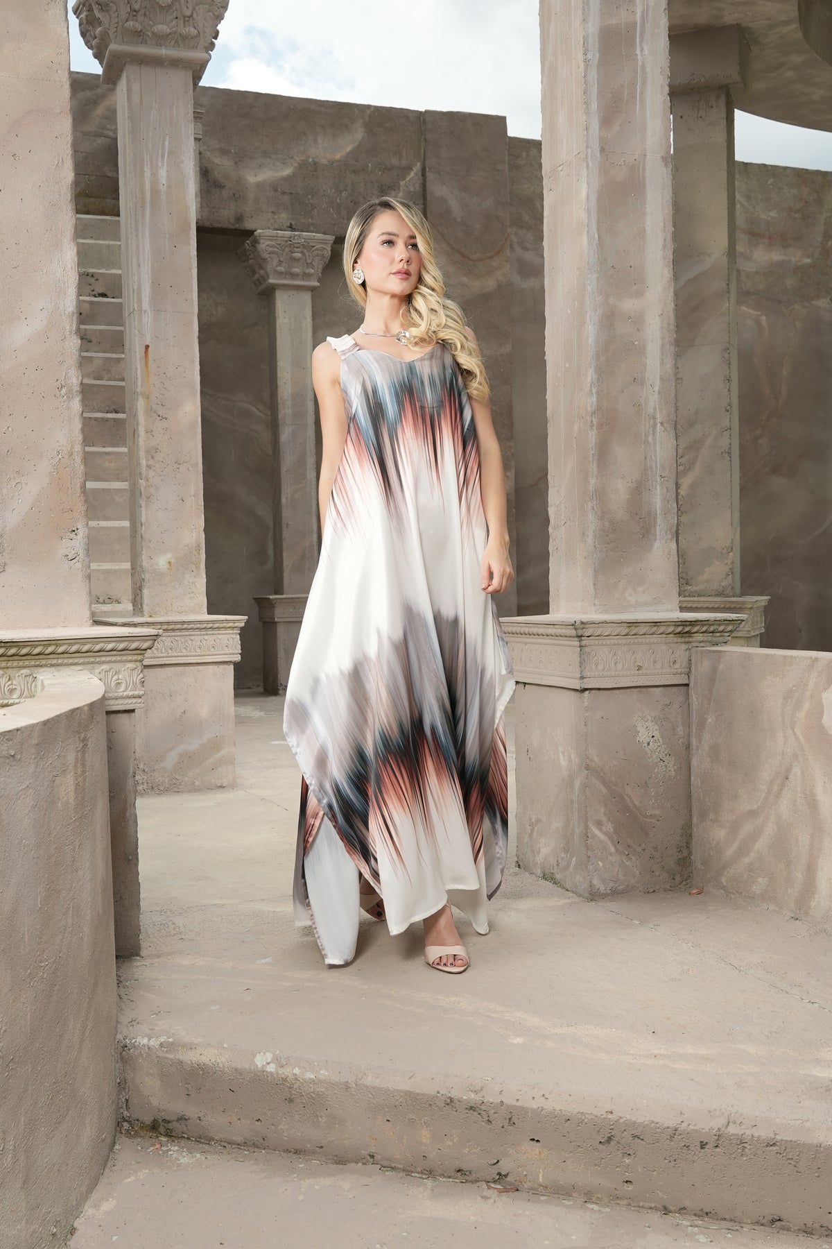 Vestido largo amplio Sunset